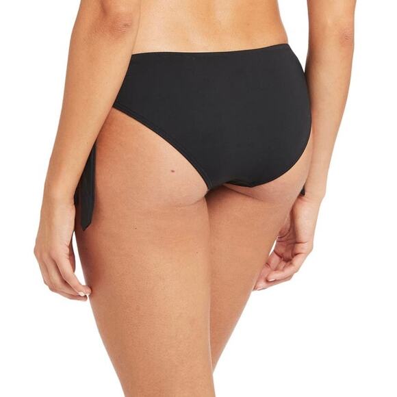 Sea Level Tie Side Swim Bottoms Black Womens Size US 12 - Picture 2 of 6